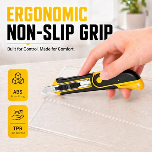 DIYSELF Professional Plexiglass Cutter, Acrylic Cutter with 10 SK5 Blades