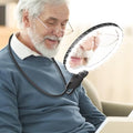5X Neck Magnifying Glass with Light Hands Free for Reading