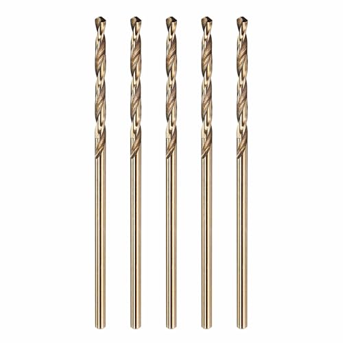 5pcs Micro Drill Bit #52 Diameter 1.613mm 4341 HSS for Soft Metal - size: #52