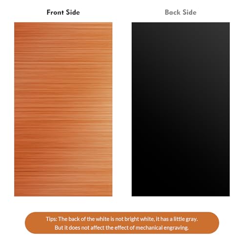 Laser Engraving Blank ABS Double Color Plastic Sheet (Orange) - color: Orange