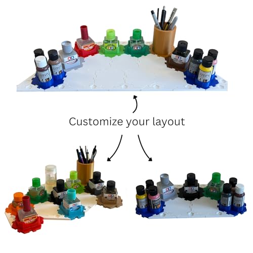 301 Creations Easy-Open Holder and Organizer for Tamiya Surface Primer-G (87075) - color: Light Grey