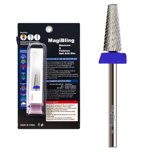 Medium Small 5-in-1 Tapered Barrel Nail Drill Bit, 3/32", Large-Angle Taper - size: Medium(M)