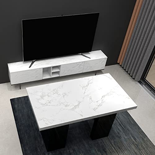 Marble Contact Paper White Peel and Stick Wallpaper for Kitchen Countertop - color: Gray/White, size: 15.7" x 236.2"