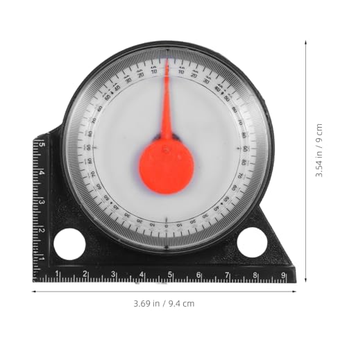 1 PCS Magnetic Angle Finder, Dial Roof Slope Gauge, Accurate Pitch Measuring Tool, Protractor Level with Base, Precision Inclinometer for Roofing Construction, Carpentry and Framing Work