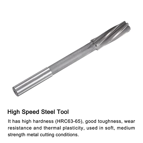 uxcell Chucking Reamers, 17mm H7 4241 High Speed Steel Spiral Flutes Lathe Machine Reamer Milling Cutter - size: 17mm