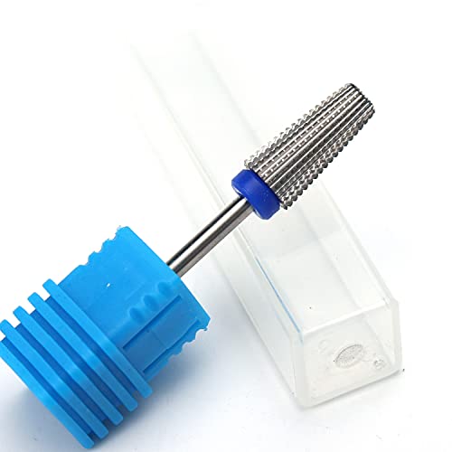5 in 1 Nail Drill Bits Carbide Rotary Bit, 3/32" Shank Medium-M - color: Silver, size: M