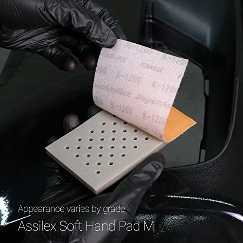 Super Assilex Flexible Sanding Sheets Job-PAK, Ocean K-360, U191-1515, 4 Sheets + 1 M Hand Pad for Half Sheets - color: K-360 Ocean, size: w/ Half-sheet M Pad