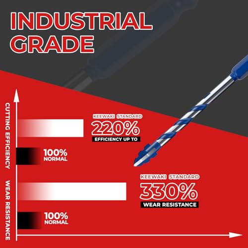 10Pc Cross-Tip Carbide Masonry Drill Bit Set 5/32"-1/2" with Case - size: 5/32"-1/2" Set (Cross)