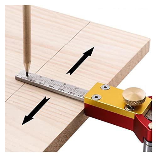 Scriber Marking Tools Scriber Adjustable Straight Arc Wheel Marking Gauge Tool Parallel Line Drawing
