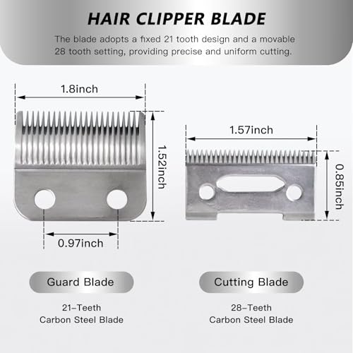 Upgraded 2 Hole Clipper Blade Replacement for Wahl for Precision Premium Smooth Cut/ElitePro/ExtremeGripPro/ MC3/ ProSeriesPlatinum/Self-CutPro/Pet-Pro/ *NotfitMulti-Purpose79607