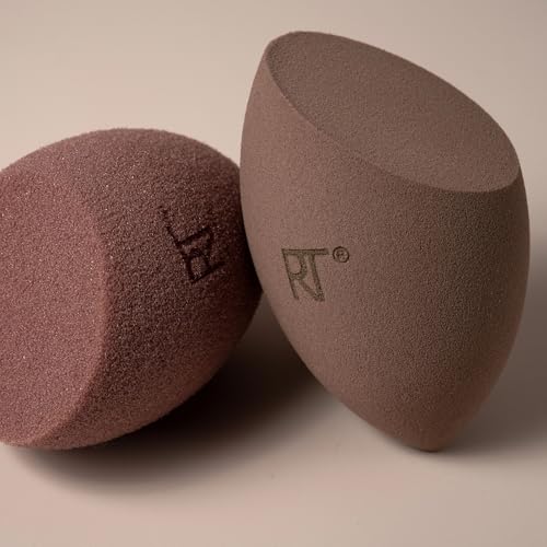 Real Techniques New Nudes Bare Finish Sponge Duo, Makeup Sponges - style: Blending Brush, 1 Count