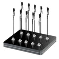 Metal Painting Stand Base Holder, 10 PCS Magnetic Bendable Alligator Clip - color: Black, size: S