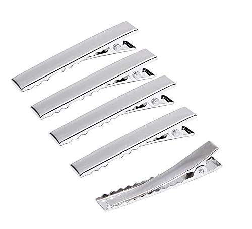 50 Pieces 5.6cm / 2.2inch Alligator Hair Clip Flat Top with Teeth for Arts & Crafts Projects, Hair Care (2.2inch(56mm) 50pcs)