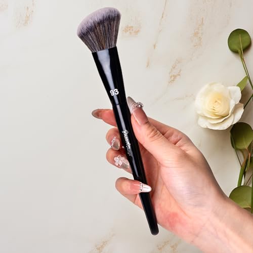 Bueart Design Pro Angled Blush Makeup Brush 93, Premium Soft Fluffy Hair