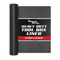 Precision Defined Tool Box Liner 10 ft x 24" Black Non Slip Mat Shelf Liner - size: 10 ft x 24"