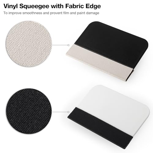 Gomake 10pcs Vinyl Squeegee Wallpaper Smoothing Tool Screen Pretector Squeegee for Removing Air Bubbles, or Removing Glass Decals