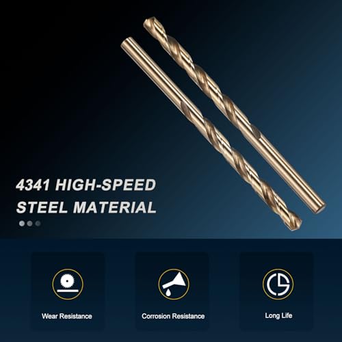 PATIKIL Micro #6 Drill Bit 4341 High-Speed Steel for Thin Metal 10 Pack - size: #6