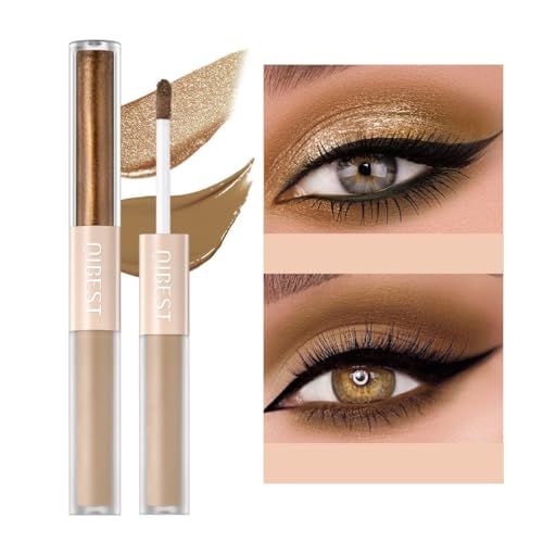 Glitter Matte Eyeshadow liquid Pigments Metals Gloss Sparkling Smokey Eye Looks Shimmer Gloden Brown - color: Various-Gloden Brown