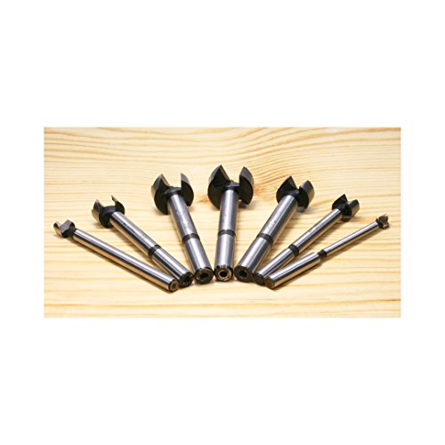 Freud PB-107B: 1/4" to 1" (Dia.) 7 Pcs. Forstner Bit Set - style: B Precision Shear 7 Piece 1/4 Inch to 1-Inch Serrated Edge Forstner Drill Bit Assortment