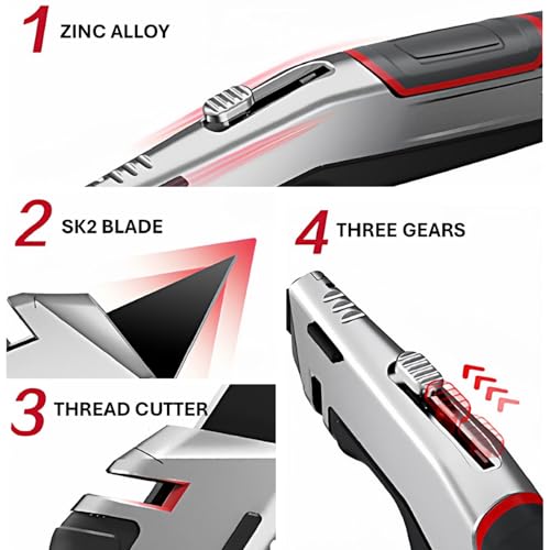 Acrylic Sheet Cutter Tool Plexiglass Cutter and Utility Knife Comes with 40 Blades in 4 Types.