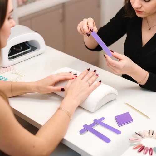 Lokyango Disposable Manicure Tool Kit (Purple, Count, 40, 80/100 Grit) - color: Purple