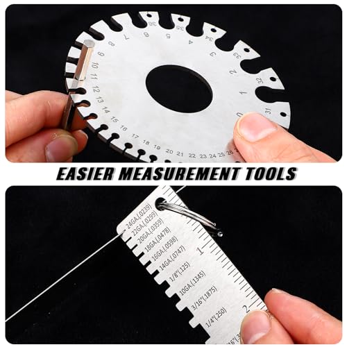 4 Pcs Stainless Steel Metal Sheet Thickness Gauge