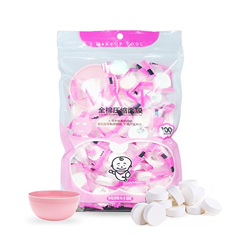 100pcs Compressed Facial Mask Sheet Beauty DIY Disposable Dry Mask Paper