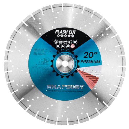 RHAPSODY 20Inch Laser Welded Diamond Saw Blade, Segmented General Purpose - size: 20''