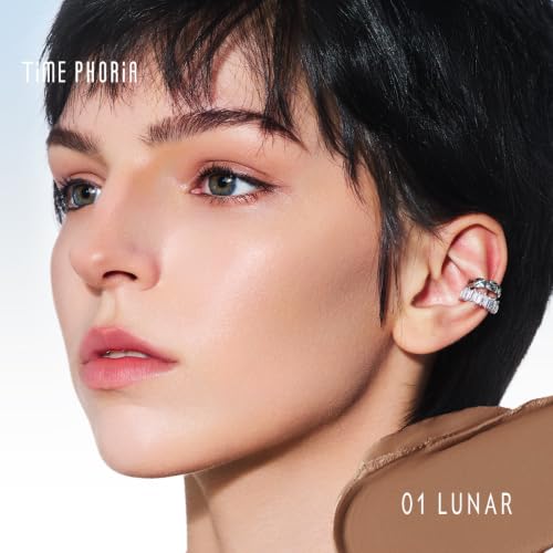 ECLIPSE SPARK 2 in 1 Face Contour Sticks, Blendable, Non-greasy, Long-lasting Cream Face Contouring Pen, Lightweight Finish Makeup, Buildable Coverage, Easy Application (01 Lunar) - color: 01 Lunar