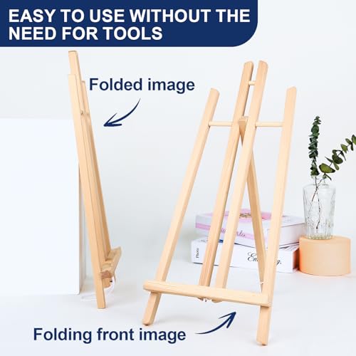 ESRICH 2PCS 17 Inch Tabletop Easels, Easel Stand for Painting - style: 2
