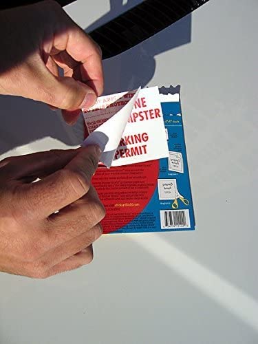 STICKER SHIELD - Windshield Sticker Applicator for Easy Application, Removal and Re-Application from Car to Car - 4 inch x 6 inch Sheets (8 Packs (16 Sheets Total)) - size: 8 Packs (16 sheets total)