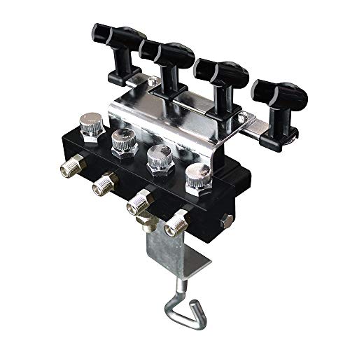 T TOGUSH Airbrush Holder Stand, 4-Way Splitter Clamp for 4 Airbrushes