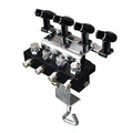 T TOGUSH Airbrush Holder Stand, 4-Way Splitter Clamp for 4 Airbrushes