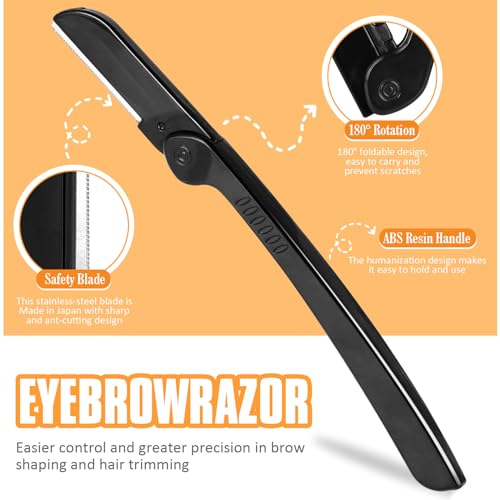 Yougai Tweezers Set,9 Pcs Professional Stainless Steel Tweezer Kit-Great Precision Tweezers for Daily Beauty Tools with Leather Travel Case as Stocking Stuffers Gifts - color: Green
