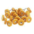 20 Pcs 3/32 Inch Shank Yellow Cotton Rotary Polishing Wheels - style: 20 Pcs Yellow Cotton Buffing Wheel