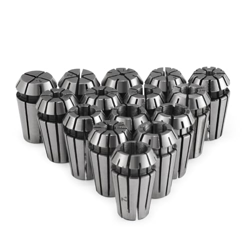 15PCS ER11 Collet Set Precision Tool for CNC Engraving Milling Lathe Chuck Tool,Collets including 1mm-7mm,1/4",1/8" (ER11) - size: ER11