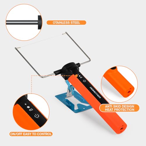 3-in-1 Hot Wire Electric Foam Cutter, Styrofoam Cutter Tool, Orange - color: Orange