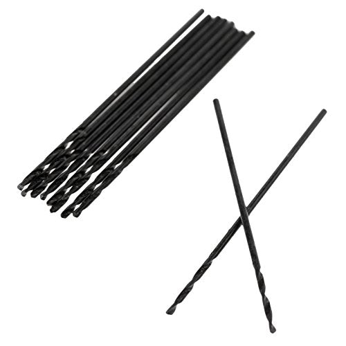 10Pcs 0.7mm Twist Drill Bit Set,Micro HSS Straight Shank Bits - size: 0.7mm
