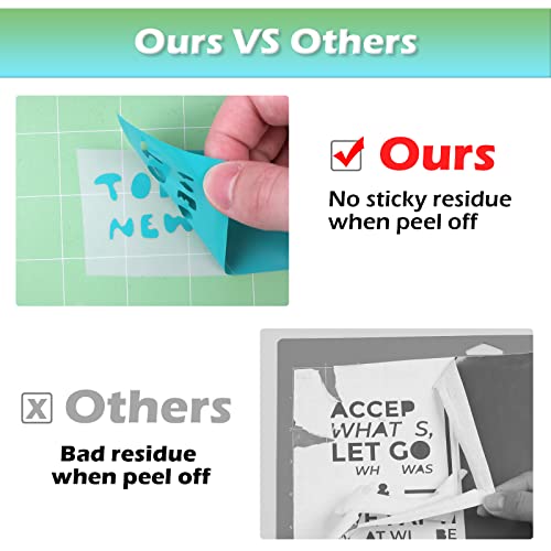 HTVRONT Cutting Mats 12x12, 2 Pcs, Compatible with Cricut Maker/Explore - color: Green, Blue, size: 12X12in