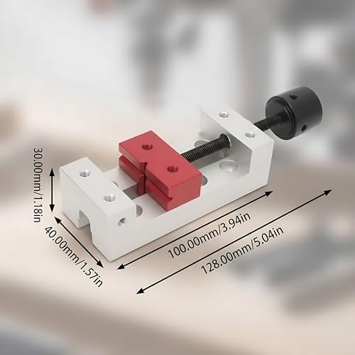 2inch Mini Drill Press Bench Vice Clamp Aluminum Flat Clamp Opening Parallel Table Bench Vise Press Machine Vise DIY Carving Bed Fixing Tool