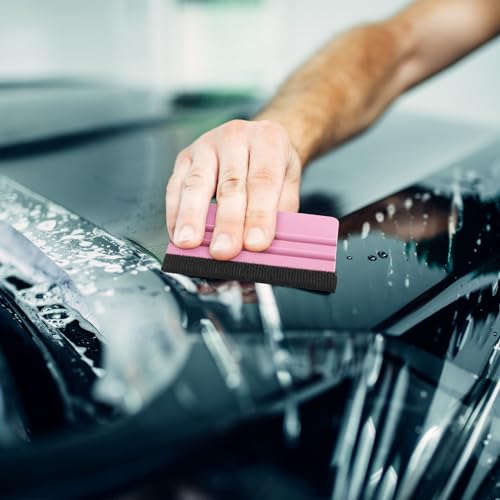 24 Pcs Squeegee for Vinyl Decal, Pink - color: Pink