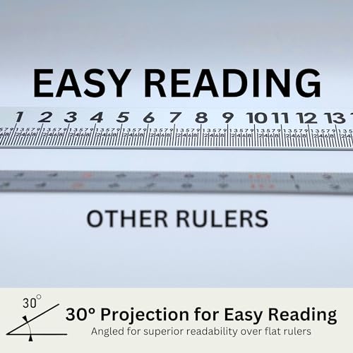 2-Pack 12 Inch 30° Precision Metal Ruler, High-Grade Laser-Engraved Aluminum Ruler for School, Office, Architects, Draftsman, and Engineers (Onyx Black and Silver) - color: Silver, Onyx Black