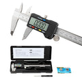 Digital Caliper 0-12" Measuring Tool with Metal Ruler, Micrometer Caliper with Auto-Off Feature, Interchangeable Between inches and millimeters for DIY/Household and 3D Printing, Black