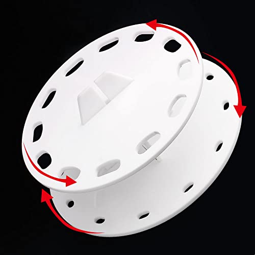 Yoseng 12-Hole Rotating Brush Holder for Ink Blending Brushes, White