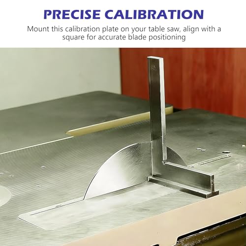 10-Inch Table Saw Calibration Plate, 5/8 Arbor, 1/8 Thick Steel - style: Plate Only