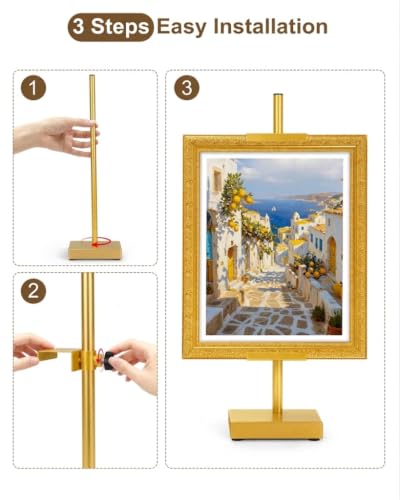 Adjustable Tabletop Easel Stand, Gold 17" H Easels for Display - color: Gold 2Pack