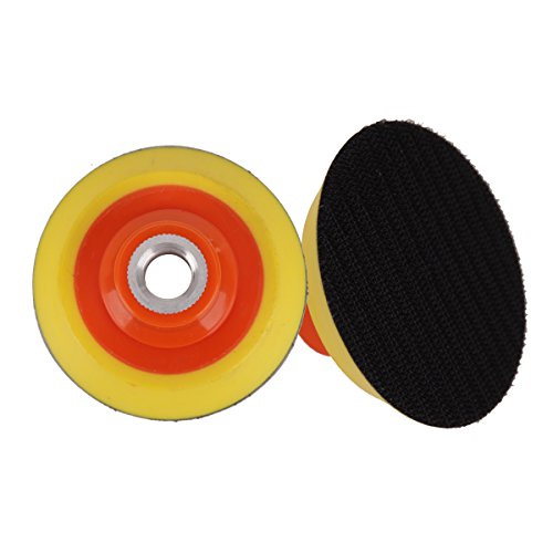 2Pcs 3 Inch Hook and Loop Backing Pad Sanding Pads, 5/8"-11 Thread Polishing Buffing Pads - size: 3 Inch / 2pcs