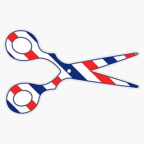 Barber Scissors Vinyl Waterproof Sticker Decal Car Laptop Wall Window Bumper Sticker 5"