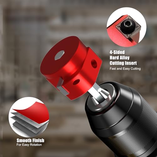 8-Piece Plastic Pipe Reamer Kit with Storage Case for 1/2" Drill