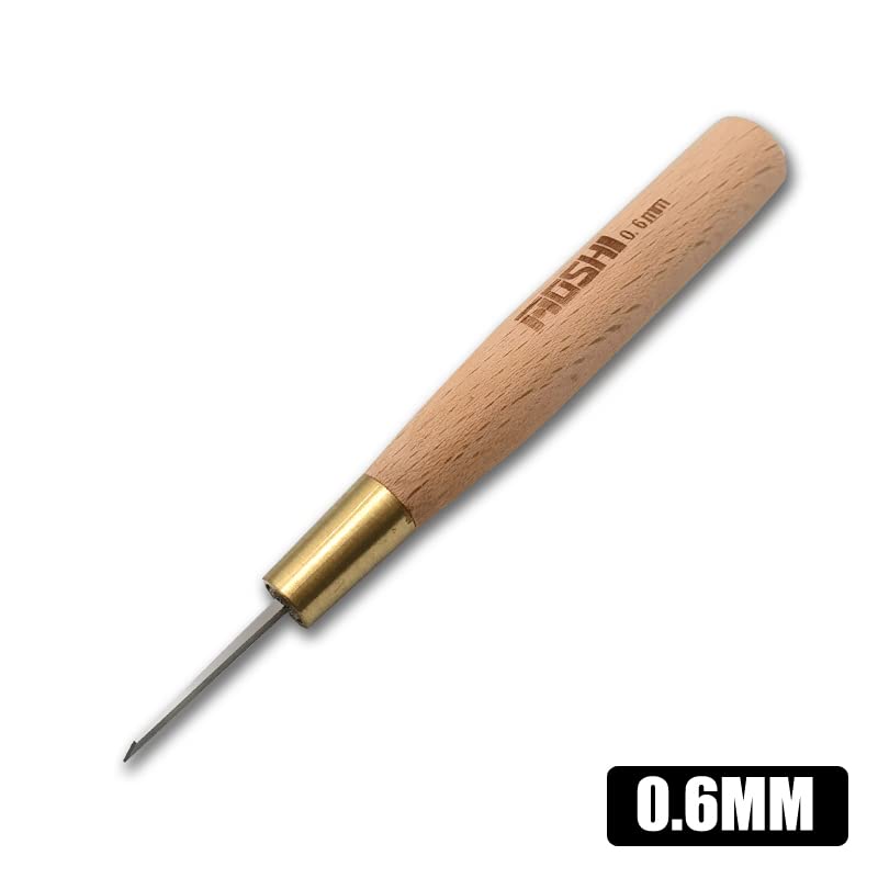 ANSAI Chisel 0.2/0.4/0.6/0.8/1.0mm 5pcs Carved Scribe line Hobby Plastic Model Tool
